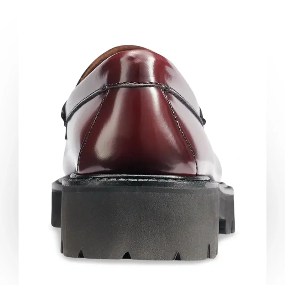 G.H. Bass WEEJUNS WOMENS WINE LEATHER Slip-On Loafers SHOES 7.5 $185 - Picture 6 of 15